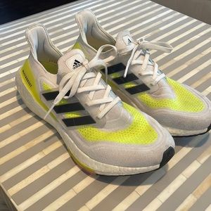 Adidas Ultraboost 21 Running white/black/solar yellow